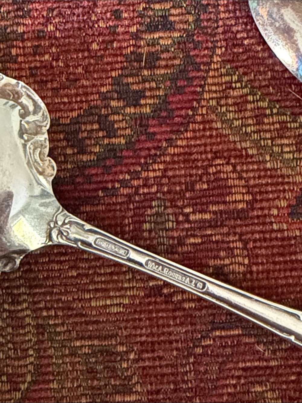 Ornate Silver-Tone Serving Set - Decorative Home Accent - Picture 2 of 3